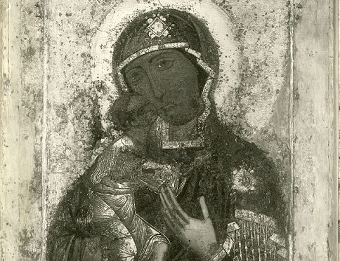 Феодоровская икона Божией Матери. Итоговое фото реставрации 1929 г.
